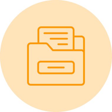 Dosya Dizini Web simgesi basit illüstrasyon