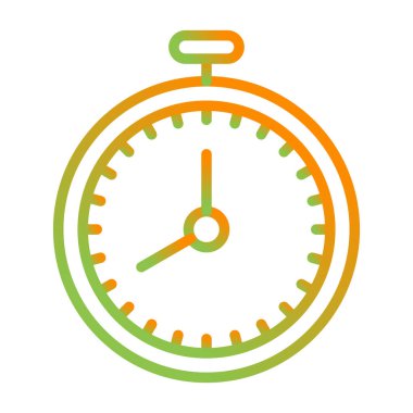 Kronometre Web simgesi basit illüstrasyon
