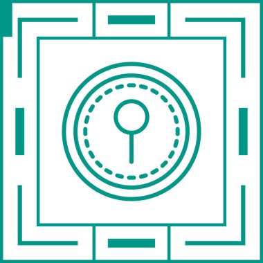 Anahtar deliği web simgesi, basit illüstrasyon 