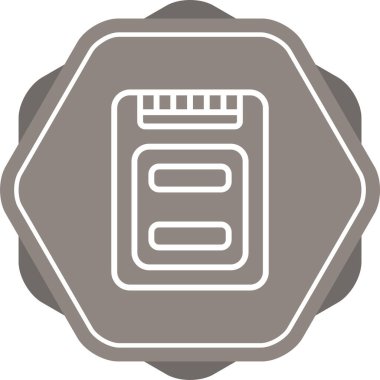 Ssd dosya biçimi vektör illüstrasyonu