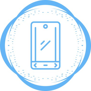 akıllı telefon simgesi, vektör illüstrasyonu basit tasarım