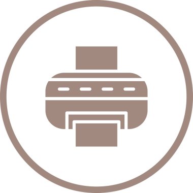 Yazıcı. Web simgesi basit illüstrasyon