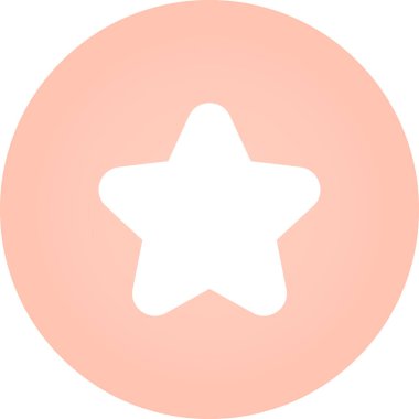 Yıldız düz simgesi vektör çizim 