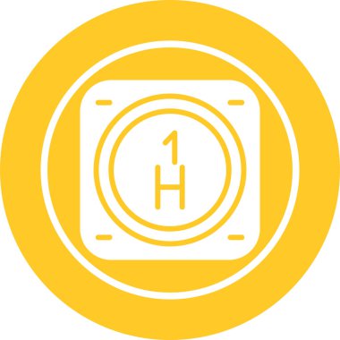 Periyodik tablonun hidrojen kimyasal elementinin web çizimi