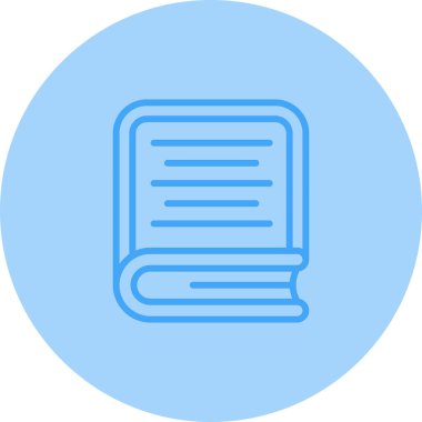 kitap simgesi, vektör illüstrasyonu basit tasarım