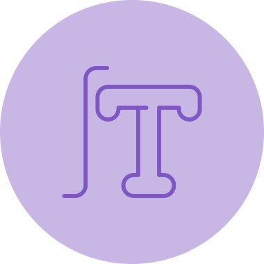 Typography simgesinin vektör illüstrasyonu