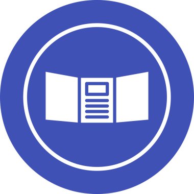 Triptych web simgesi, vektör illüstrasyonu 