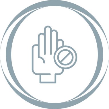 el simgesi, vektör illüstrasyonu basit tasarım