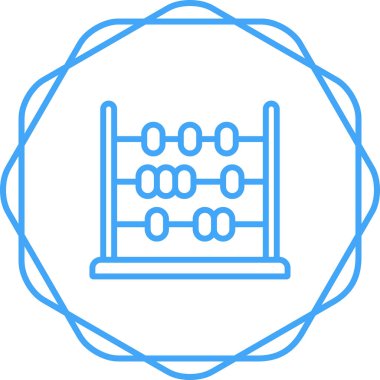 Abaküs. Web simgesi basit illüstrasyon   