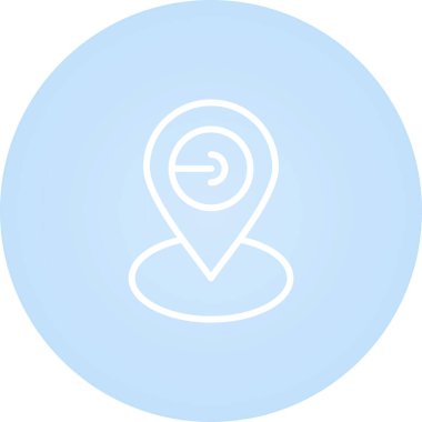 Harita Konumu Web simgesi vektör çizimi 