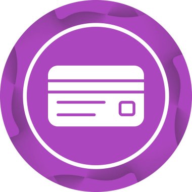 Kredi Kartı Hattı Simgesi. Ödeme Konsepti. Vektör İllüstrasyonu.