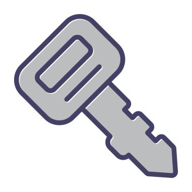 anahtar simgesi, basit vektör çizim 