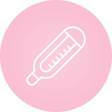 Termometre web simgesi, vektör çizim