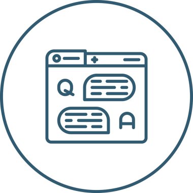 Forum web simgesi. programlama simgesi 