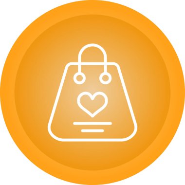 Alışveriş çantası simgesini, basit vektör çizim