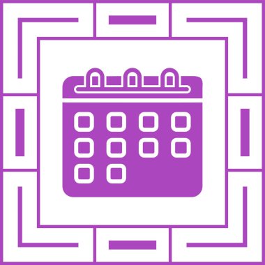 takvim anımsatma simgesi, özet biçimi, vektör illüstrasyonu