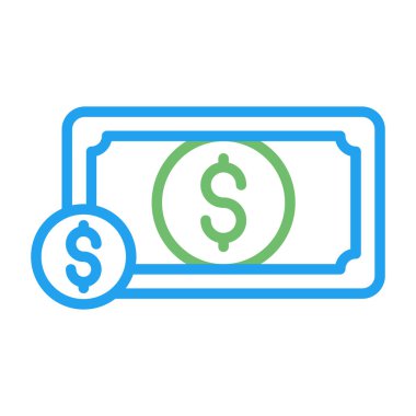 Para için. Web simgesi basit illüstrasyon