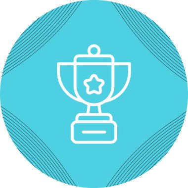 kupa web simgesi vektör illüstrasyonu 