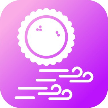 Güneş. Web simgesi basit illüstrasyon