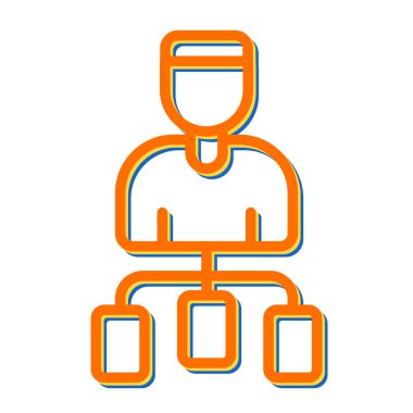 Kullanıcı Akımı simgesi vektör illüstrasyonu