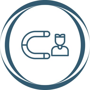 Müşteri edinme simgesi, vektör illüstrasyonu