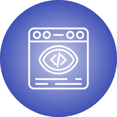 tarayıcı web simgesi, vektör illüstrasyonu 