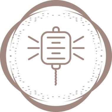 Polis Radyo simgesinin vektör illüstrasyonu