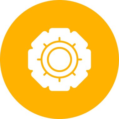 dişli ağ simgesi, basit vektör illüstrasyonu