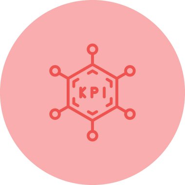 Anahtar Performans Göstergesi ikon vektör çizimi