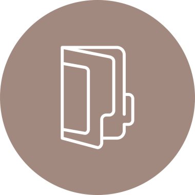 dizin web simgesi, basit vektör illüstrasyonu