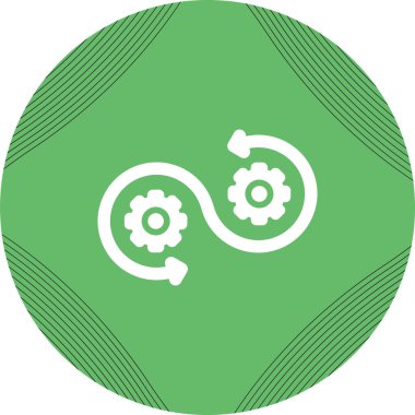 DevOps simgesi, vektör illüstrasyonu basit tasarım