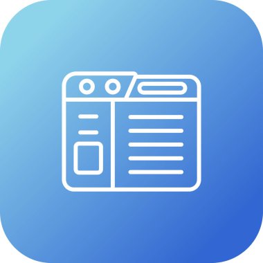 Web sitesi modern simgesinin vektör illüstrasyonu