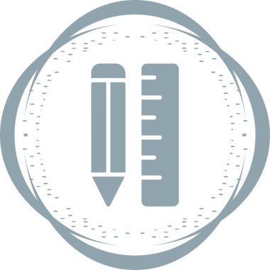 Kırtasiye simgesi, basit vektör illüstrasyonu 