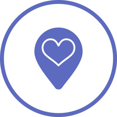 Konum simgesinin vektör illüstrasyonu