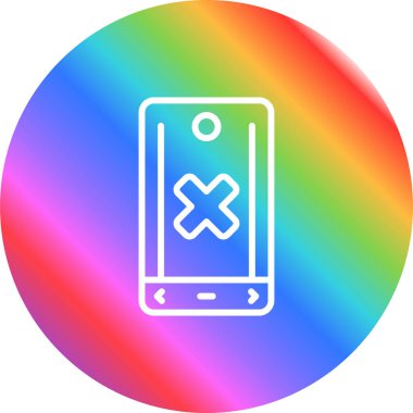 akıllı telefon simgesi, vektör illüstrasyonu basit tasarım