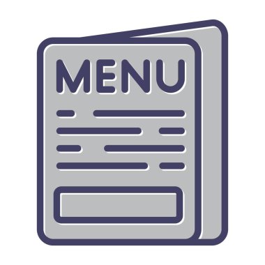 Bir Menü simgesinin vektör çizimi