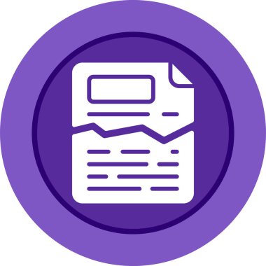  Yırtılmış kağıt ağ ikonu vektör illüstrasyonu.