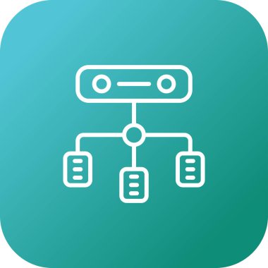 Yük dengeleyici. Web simgesi basit illüstrasyon