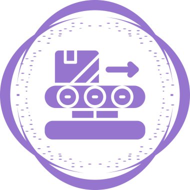 Taşıyıcı Şerit simgesi, vektör illüstrasyonu 