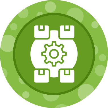 Makine simgesinin vektör illüstrasyonu