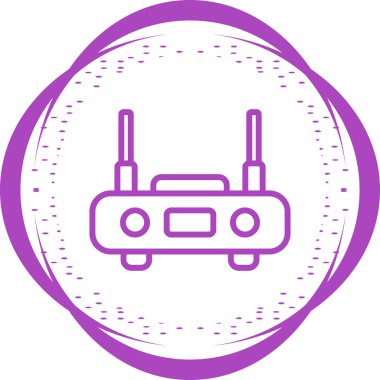 router vektör simgesi, tasarım taslağı 