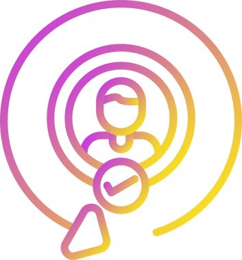  Müşteri Saklama Web simgesi basit illüstrasyon