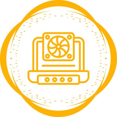 dizüstü bilgisayar simgesi, vektör illüstrasyonu basit tasarım