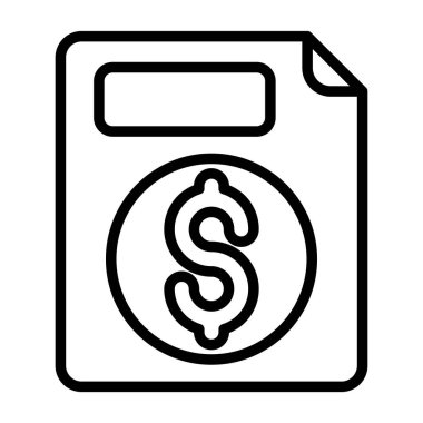 belge web simgesi vektör illüstrasyonu