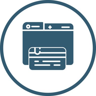 Bir Phishing simgesinin vektör illüstrasyonu 