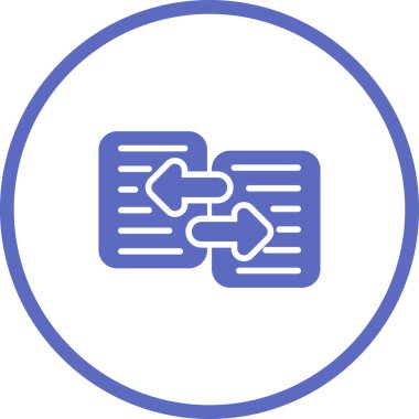 Veri Aktarımı modern simgesinin vektör çizimi