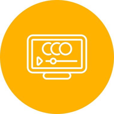 Animasyon web simgesinin vektör çizimi