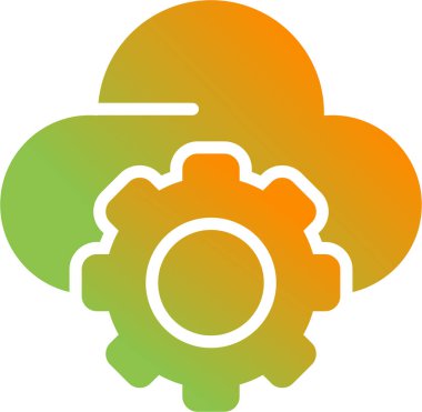 bulut web simgesi basit illüstrasyon