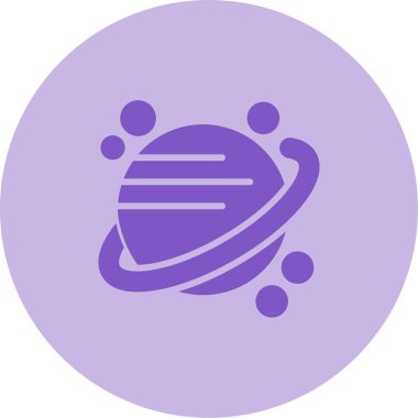Gezegen web simgesi vektör illüstrasyonu 