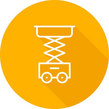 Makas Kaldırma simgesi vektör illüstrasyonu    